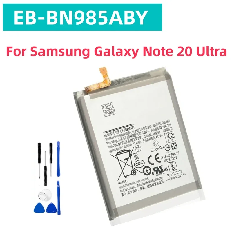 EB-BN985ABY 4500mAh Replacement Battery For Samsung Galaxy Note 20 Ultra Note20 Ultra Phone Batteries Tools
EB-BN985ABY 4500mAh Replacement Battery For Samsung Galaxy Note 20 Ultra Note20 Ultra Phone Batteries Tools