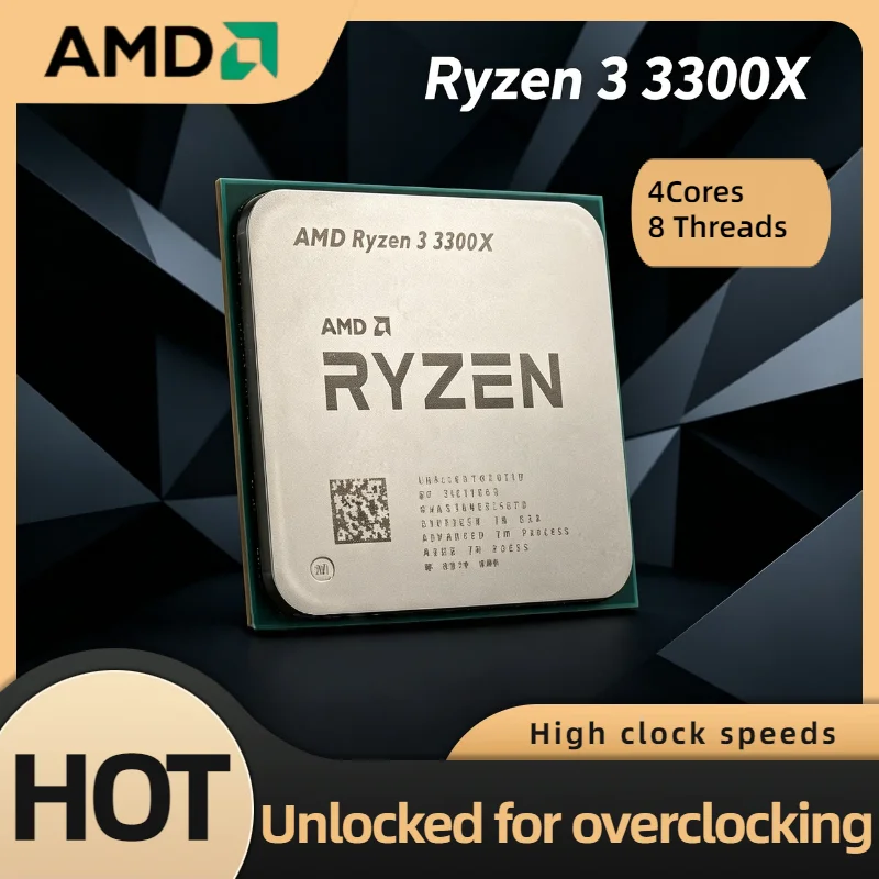 AMD Ryzen 3 3300X 4 Core 8 Thread 3.8GHz Up to 4.3GHz AM4 7nm 65W PCIe 4.0 Tray CPU for Gaming Desktop Fast
AMD Ryzen 3 3300X 4 Core 8 Thread 3.8GHz Up to 4.3GHz AM4 7nm 65W PCIe 4.0 Tray CPU for Gaming Desktop Fast