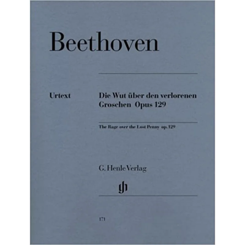 HN171 Beethoven Alla Ingharese Op 129 Irmer Otto Von G Henle Verlag 9790201801711 Book
HN171 Beethoven Alla Ingharese Op 129 Irmer Otto Von G Henle Verlag 9790201801711 Book