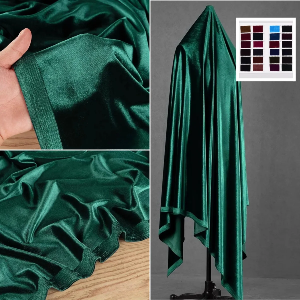 Мягкая и гладкая бархатная ткань «сделай сам», ткань для украшения свадебной вечеринки, ткань для штор, драпировка, одежда, материал для шитья своими руками
Мягкая и гладкая бархатная ткань «сделай сам», ткань для украшения свадебной вечеринки, ткань для штор, драпировка, одежда, материал для шитья своими руками