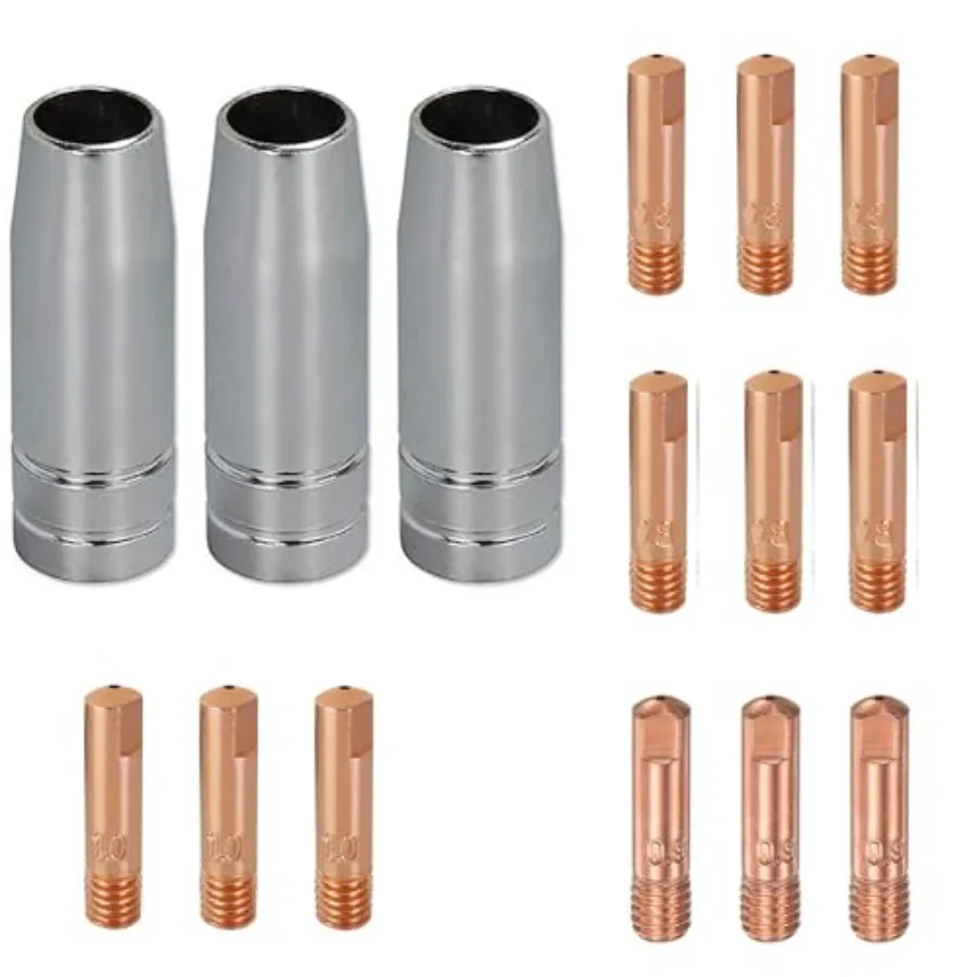 MCS15 MIG Consumables Kit for MIG225/MIG225SP/MIG180/MIG180SP 15pcs: 3 Gas Nozzles + 12 Contact Tips 0.023/0.030/0.035/0.040 in
MCS15 MIG Consumables Kit for MIG225/MIG225SP/MIG180/MIG180SP 15pcs: 3 Gas Nozzles + 12 Contact Tips 0.023/0.030/0.035/0.040 in