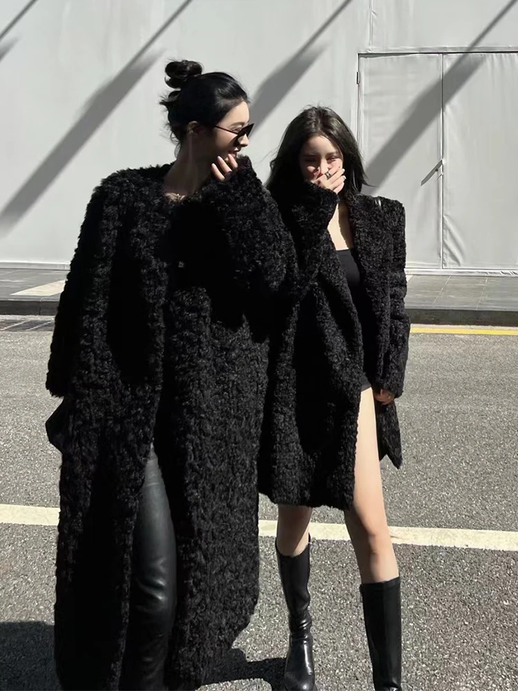 Mueyaruho 2024 Winter Autumn Women Wool Fur Teddy Jacket Coat Solid Black Long Sleeve Tops Outwear Coat Female
Mueyaruho 2024 Winter Autumn Women Wool Fur Teddy Jacket Coat Solid Black Long Sleeve Tops Outwear Coat Female