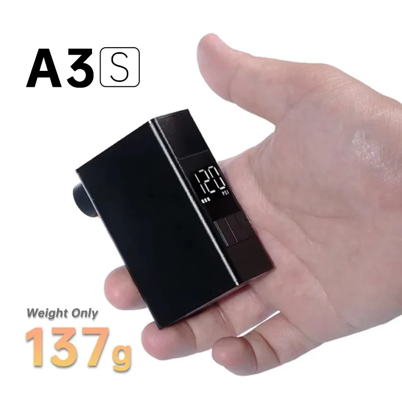 New A3S Rechargeable Electric Mini Digital Wireless Portable Cordless Tyre Inflator 120PSI Bike Air Pump Bicycle Tire Compressor
New A3S Rechargeable Electric Mini Digital Wireless Portable Cordless Tyre Inflator 120PSI Bike Air Pump Bicycle Tire Compressor