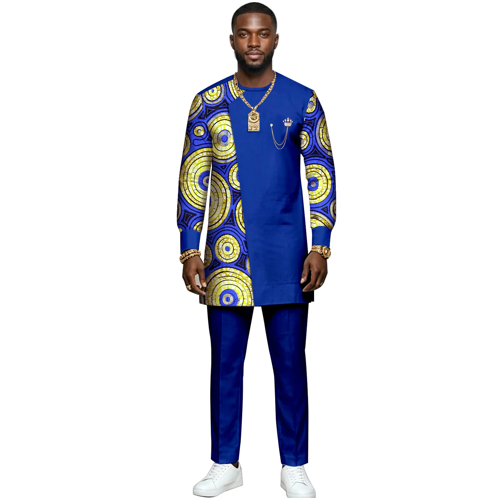 African Suits For Men Dashiki Traditional 2-Piece Ethnic Outfit Long Sleeve Asymmetric Print Tunic Slim Pants Party
African Suits For Men Dashiki Traditional 2-Piece Ethnic Outfit Long Sleeve Asymmetric Print Tunic Slim Pants Party