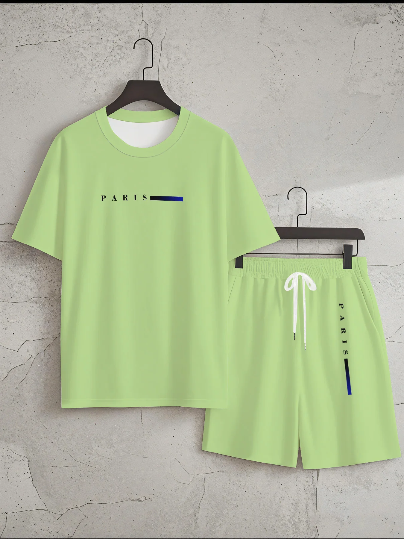 American men's summer letter stripe print comfortable breathable round neck T-shirt drawstring shorts set outdoor casual clothin
American men's summer letter stripe print comfortable breathable round neck T-shirt drawstring shorts set outdoor casual clothin