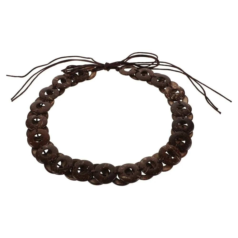 Coffee Coconut Shell Woven Belt Jeans Decor Long Beaded Waist Chain Polyester Adjustable Ethnic Style Weaving Waistband Ornament
Coffee Coconut Shell Woven Belt Jeans Decor Long Beaded Waist Chain Polyester Adjustable Ethnic Style Weaving Waistband Ornament