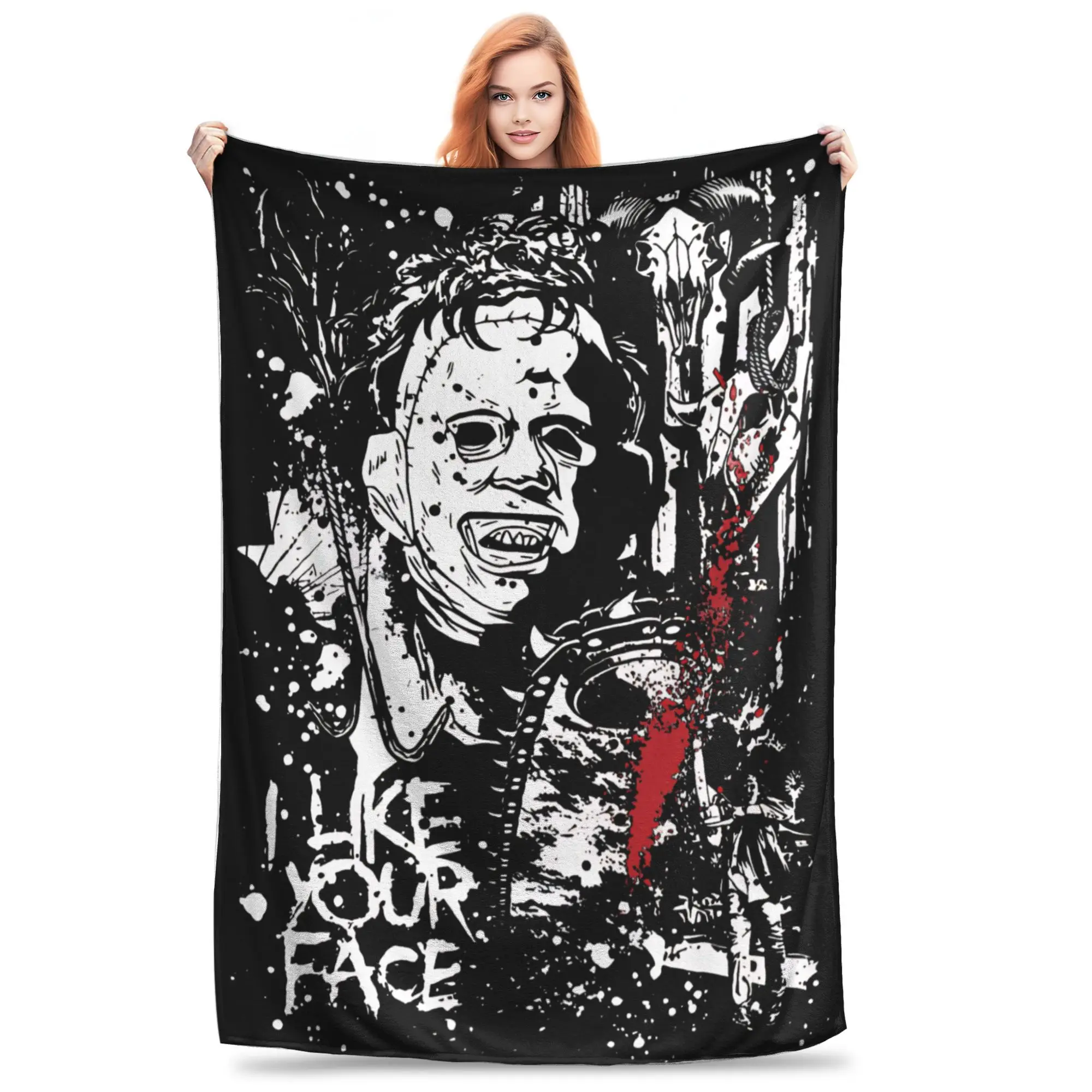 Chainsaw Massacre horror movie Blankets Flannel Relax Soft Throw Blanket for Sofa Bedding Throws
Chainsaw Massacre horror movie Blankets Flannel Relax Soft Throw Blanket for Sofa Bedding Throws