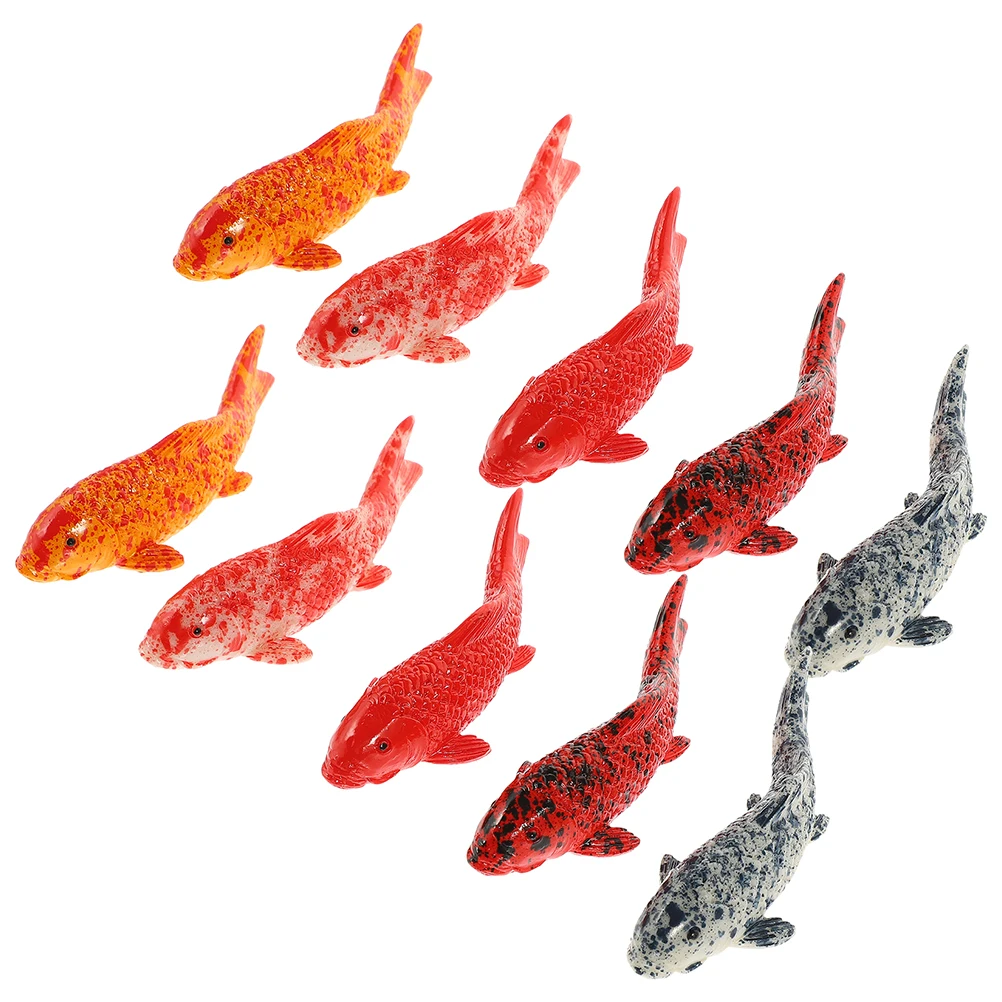 10pcs Koi Decorations Realistic Mini Fish Figurines Resin Ornaments DIY Aquarium Plastic Goldfish Fake Model Pet Supplies
10pcs Koi Decorations Realistic Mini Fish Figurines Resin Ornaments DIY Aquarium Plastic Goldfish Fake Model Pet Supplies