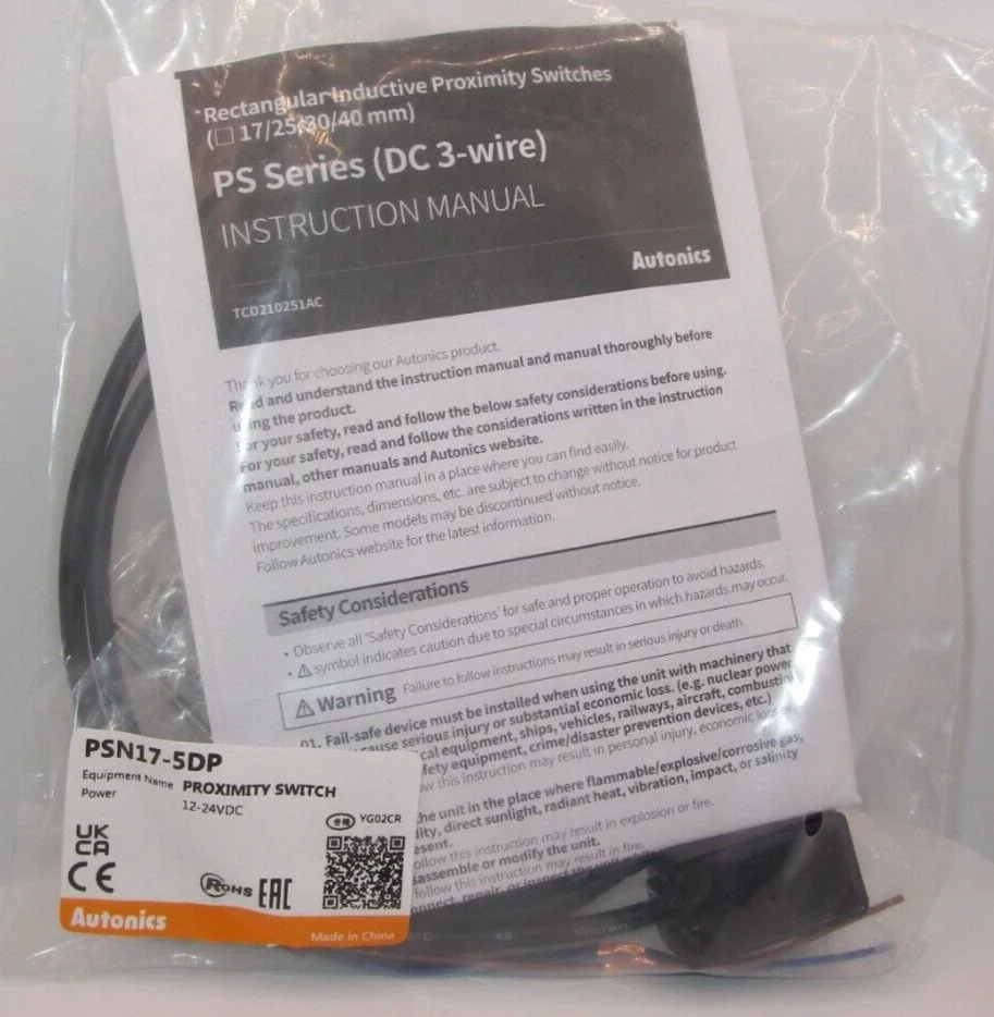 PSN17-5DP PSN175DP Inductive Proximity Sensor
PSN17-5DP PSN175DP Inductive Proximity Sensor