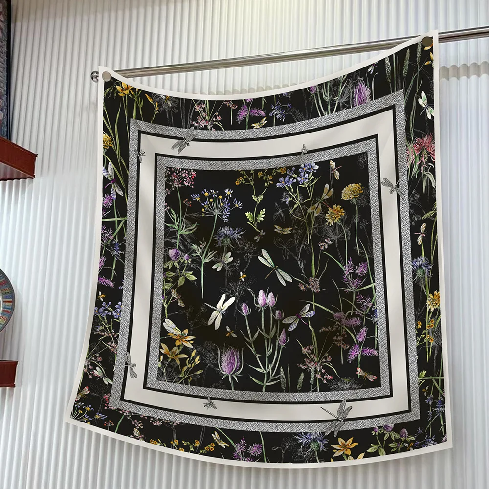 Autumn New Style 90cm Diagonal Pattern Silk Plant Floral Dragonfly Ladies Outdoor Sunscreen Shawl Large Square Scarf Headscarf
Autumn New Style 90cm Diagonal Pattern Silk Plant Floral Dragonfly Ladies Outdoor Sunscreen Shawl Large Square Scarf Headscarf