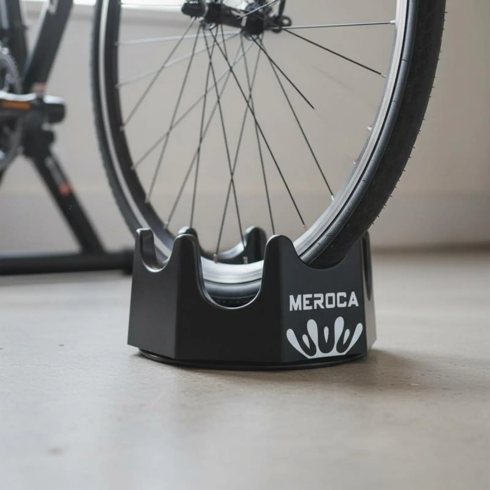 Front Wheel Riser Block Rotating Design Bike Exercise Block Front Wheel Stand Stable Support Sports Gear Non-Slip Base