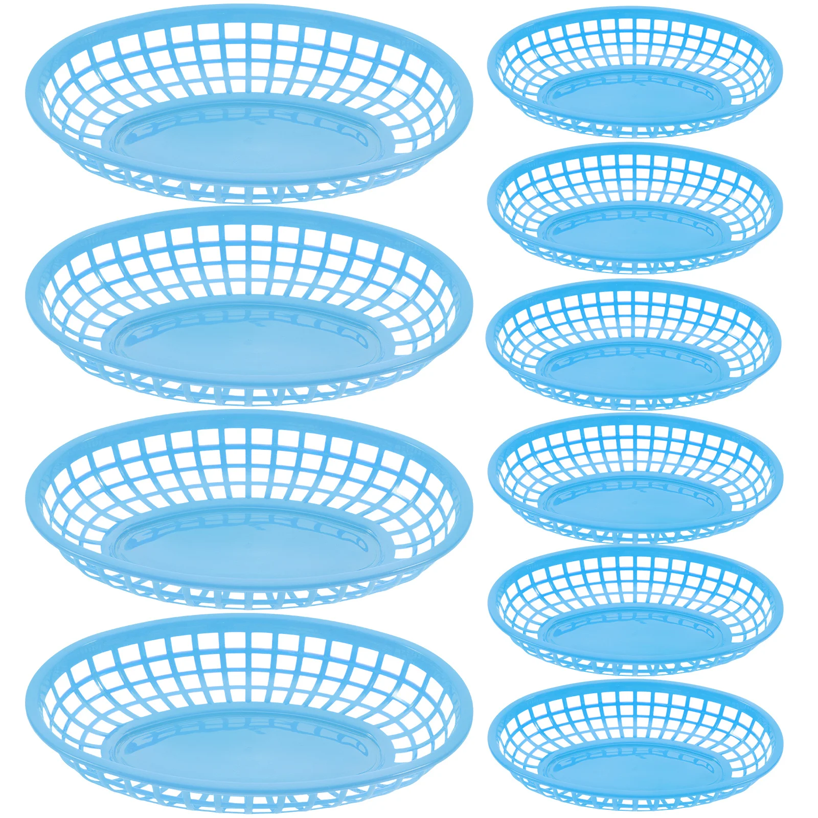 12pcs Plastic Food Baskets Reusable Lightweight Storage Basket For Snacks Vegetables Fried Chicken Serving Party Home
12pcs Plastic Food Baskets Reusable Lightweight Storage Basket For Snacks Vegetables Fried Chicken Serving Party Home