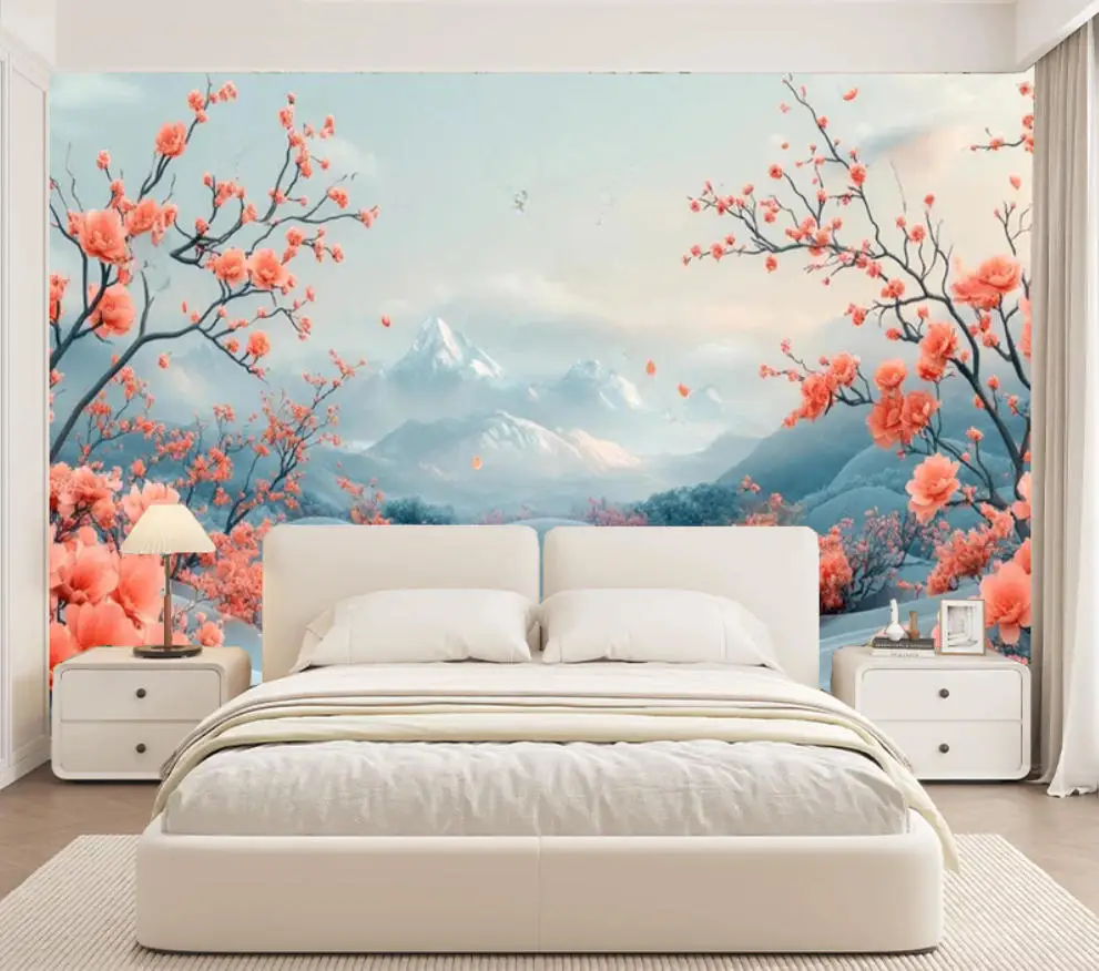 Custom leaf wallpaper Nordic Rose Snow Mountain reed leaf living room TV background wall decoration mural 3d wallpaper
Custom leaf wallpaper Nordic Rose Snow Mountain reed leaf living room TV background wall decoration mural 3d wallpaper
