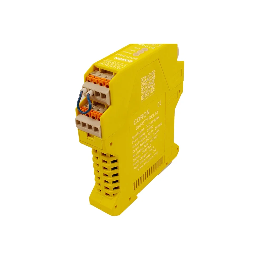 SLC-3A1B24N Safety Relay NPN Dual-Channel Input DC24V 3NO 1NC IP50 35mm DIN Rail for Safety Light Curtain Safety
SLC-3A1B24N Safety Relay NPN Dual-Channel Input DC24V 3NO 1NC IP50 35mm DIN Rail for Safety Light Curtain Safety