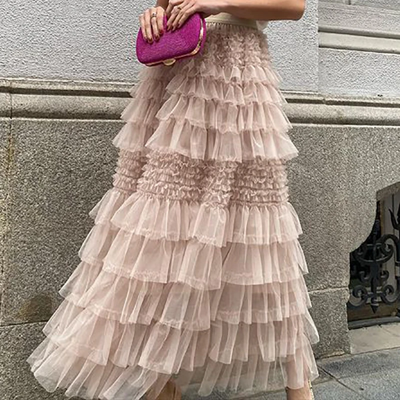 2024 Summer Patchwork Meh High Waist Long Skirt Women Elegant Solid Color Pleated Cake Skirts Women Cocktail Solid Party Skirt
2024 Summer Patchwork Meh High Waist Long Skirt Women Elegant Solid Color Pleated Cake Skirts Women Cocktail Solid Party Skirt