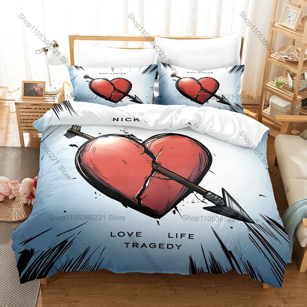 Nick Carter Love Life Tragedy Fan Merch Duvet Cover + 2 Pillowcases Pop Singer Bedding Set Comfortable Textile for Music Lovers
Nick Carter Love Life Tragedy Fan Merch Duvet Cover + 2 Pillowcases Pop Singer Bedding Set Comfortable Textile for Music Lovers