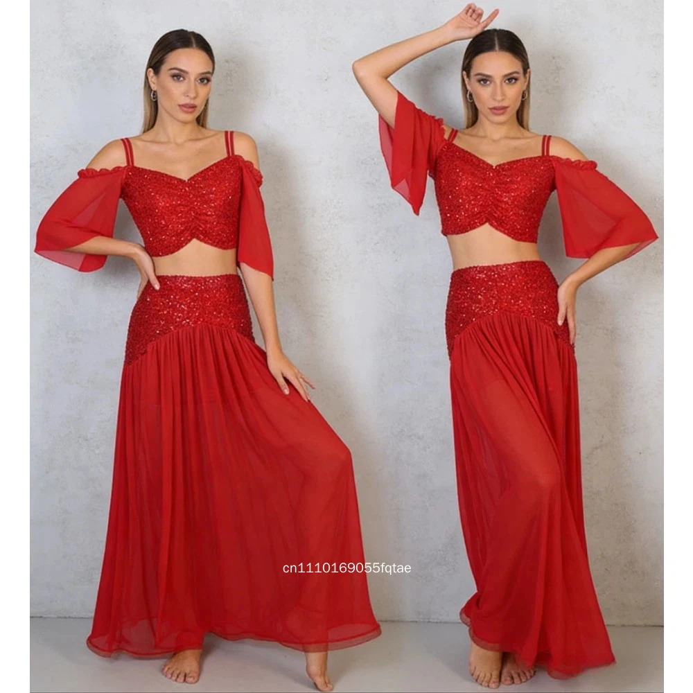 Belly Dancing Practice Clothes for Women Elegant Temperament Set Girls' Oriental Dance Advanced Sequin Mesh Training Costumes
Belly Dancing Practice Clothes for Women Elegant Temperament Set Girls' Oriental Dance Advanced Sequin Mesh Training Costumes