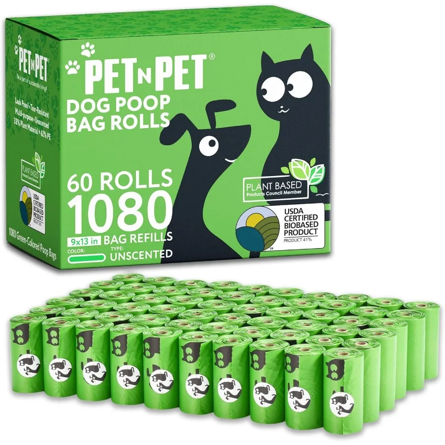 1080 Counts Green Poop Bags for Dogs 38 Plant Based 62 PE Extra Thick Dog Poop Bags Rolls 9 x 13 Unscented Pet Waste Bag
1080 Counts Green Poop Bags for Dogs 38 Plant Based 62 PE Extra Thick Dog Poop Bags Rolls 9 x 13 Unscented Pet Waste Bag