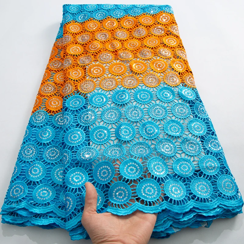 African Guipure Cord Lace Fabric 2024 Newest Nigerian Water Soluble Lace with Sequins for Women Bridal Dresses Materials A3781
African Guipure Cord Lace Fabric 2024 Newest Nigerian Water Soluble Lace with Sequins for Women Bridal Dresses Materials A3781