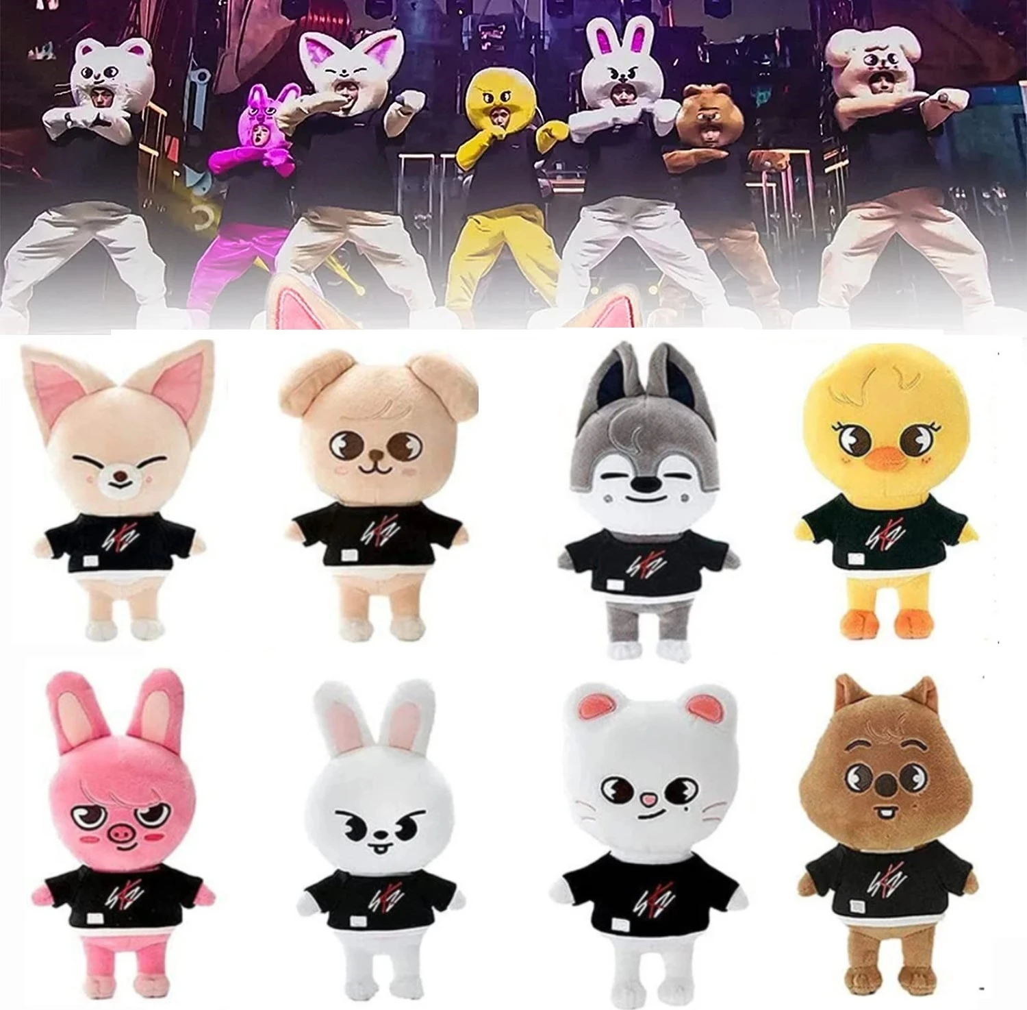 Skzoo Plush Toys Stray Kids Cartoon Stuffed Animal Plushies Doll Kawaii Character Plush Doll Companion for Adults Fans
Skzoo Plush Toys Stray Kids Cartoon Stuffed Animal Plushies Doll Kawaii Character Plush Doll Companion for Adults Fans