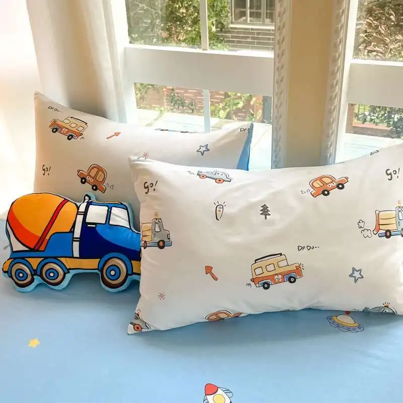 2pcs 100% Cotton Kids Pillowcases - Cartoon Cars Printed 48x74cm Soft Pillow Covers, Breathable Hypoallergenic Sham For Boys
2pcs 100% Cotton Kids Pillowcases - Cartoon Cars Printed 48x74cm Soft Pillow Covers, Breathable Hypoallergenic Sham For Boys