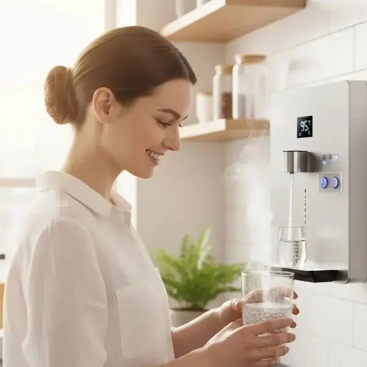 Household wall-mounted direct drinking fountain, small kitchen tabletop instant hot water dispenser, large glass screen panel
Household wall-mounted direct drinking fountain, small kitchen tabletop instant hot water dispenser, large glass screen panel