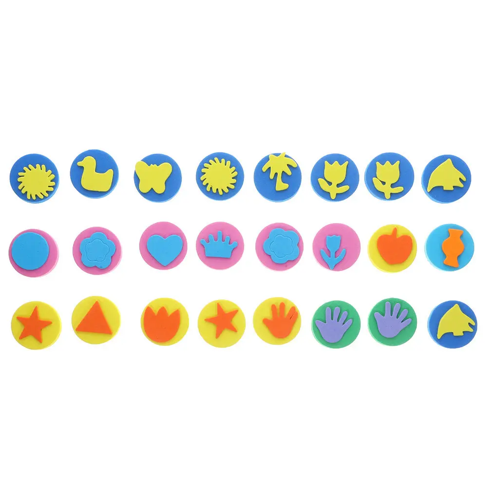 24Pcs Kids Sponge Stamper Painting Tools for Creative Learning Fun Indoor Activities Family Time Art Projects Reusable Washable
24Pcs Kids Sponge Stamper Painting Tools for Creative Learning Fun Indoor Activities Family Time Art Projects Reusable Washable