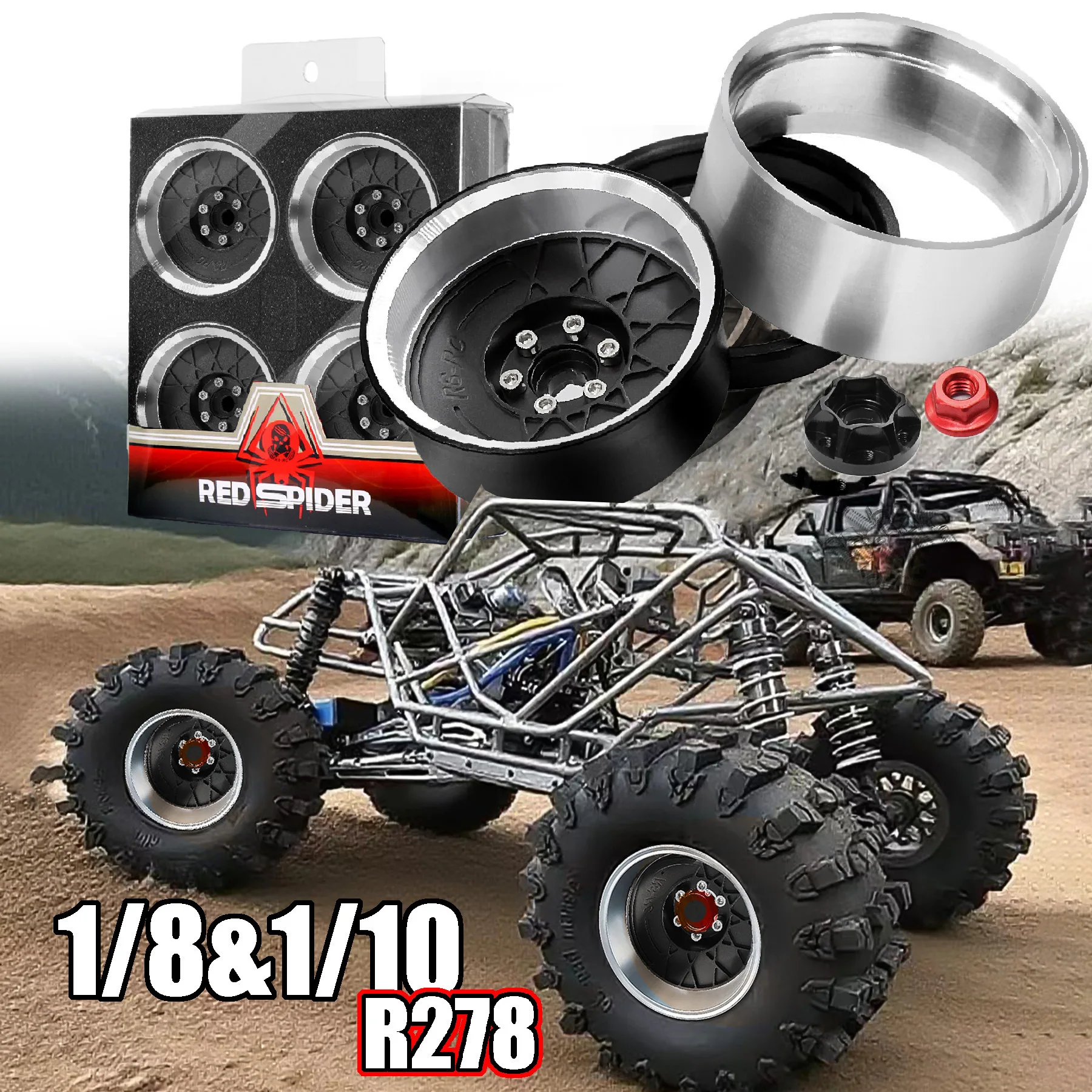 2.2-inch Metal Smooth Edged Wheel Hub for AXIAL 1/8 AXP8 Gilamon RC Car Metal Upgrade OP Accessories Parts
2.2-inch Metal Smooth Edged Wheel Hub for AXIAL 1/8 AXP8 Gilamon RC Car Metal Upgrade OP Accessories Parts