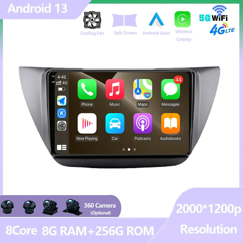 Car GPS Navigation Screen Android 14 For Mitsubishi Lancer 9 CS 2000 - 2010 Auto Radio Stereo Player WIFI DSP Wireless Carplay
Car GPS Navigation Screen Android 14 For Mitsubishi Lancer 9 CS 2000 - 2010 Auto Radio Stereo Player WIFI DSP Wireless Carplay