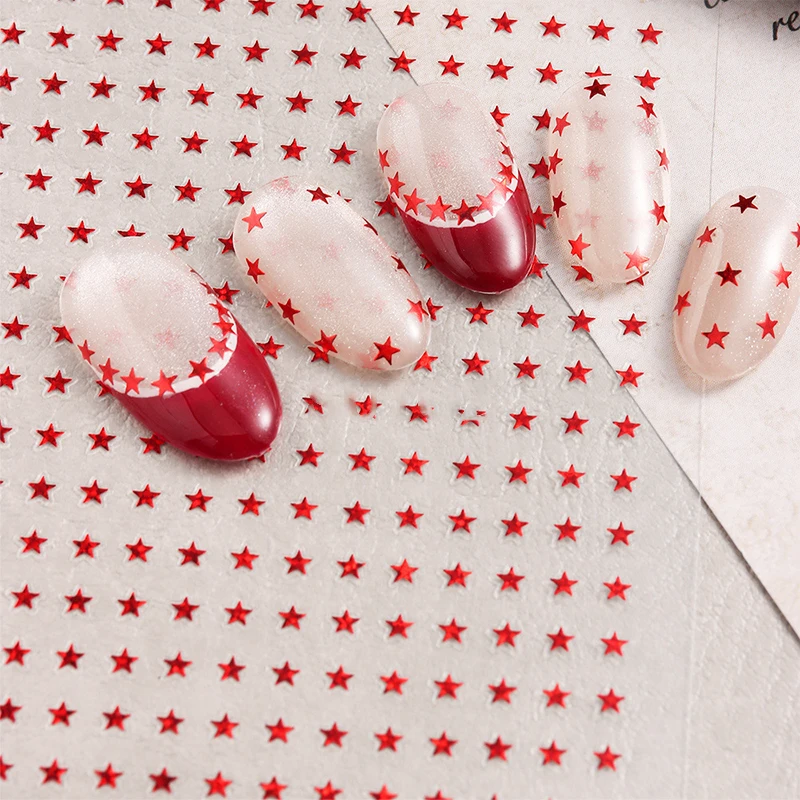 Korean Mini Star Nail Art Stickers White Black Silver Pentagram Waterproof Design Slider Decals Manicure Supplies DIY Decoration
Korean Mini Star Nail Art Stickers White Black Silver Pentagram Waterproof Design Slider Decals Manicure Supplies DIY Decoration