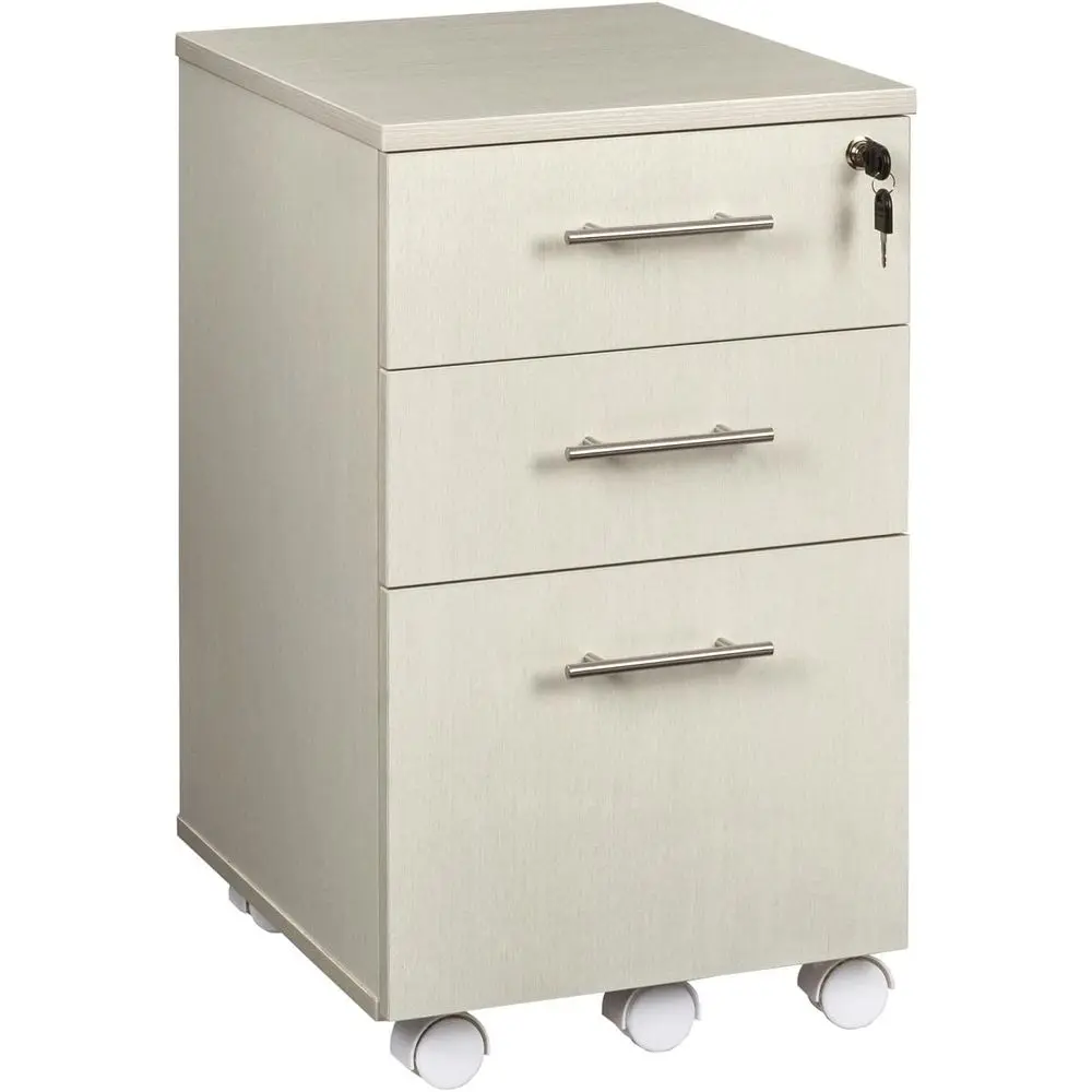 3-Drawer Lockable Mobile Cabinet, 26.75H, Textured Sea Salt Finish
3-Drawer Lockable Mobile Cabinet, 26.75H, Textured Sea Salt Finish