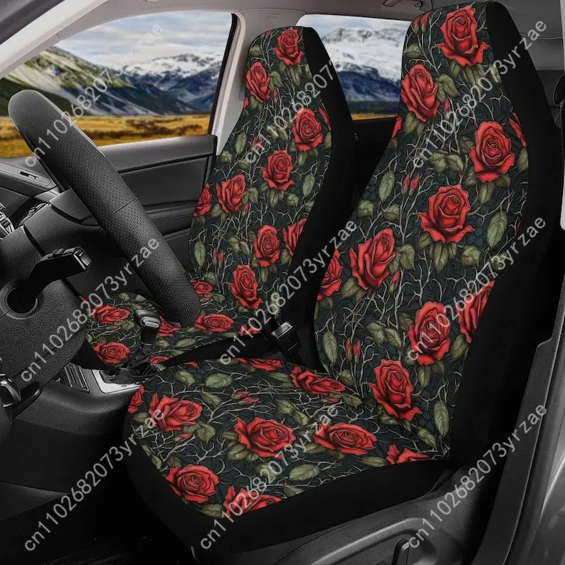 Gothic Red Roses Car Seat Covers Universal Environmentally Friendly Interior Decorations Comfortable Breathable Car Seat Covers
Gothic Red Roses Car Seat Covers Universal Environmentally Friendly Interior Decorations Comfortable Breathable Car Seat Covers