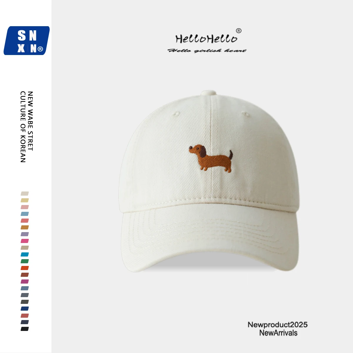 Embroidered baseball cap soft top cap men's and women's wide brim small hat
Embroidered baseball cap soft top cap men's and women's wide brim small hat