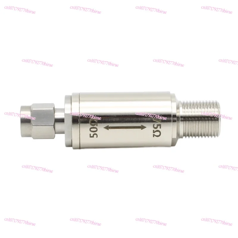 Impedance Conversion, Converter SAM Head To F Head 50 Ohms To 75 Ohms 75 Ohms To 50
Impedance Conversion, Converter SAM Head To F Head 50 Ohms To 75 Ohms 75 Ohms To 50