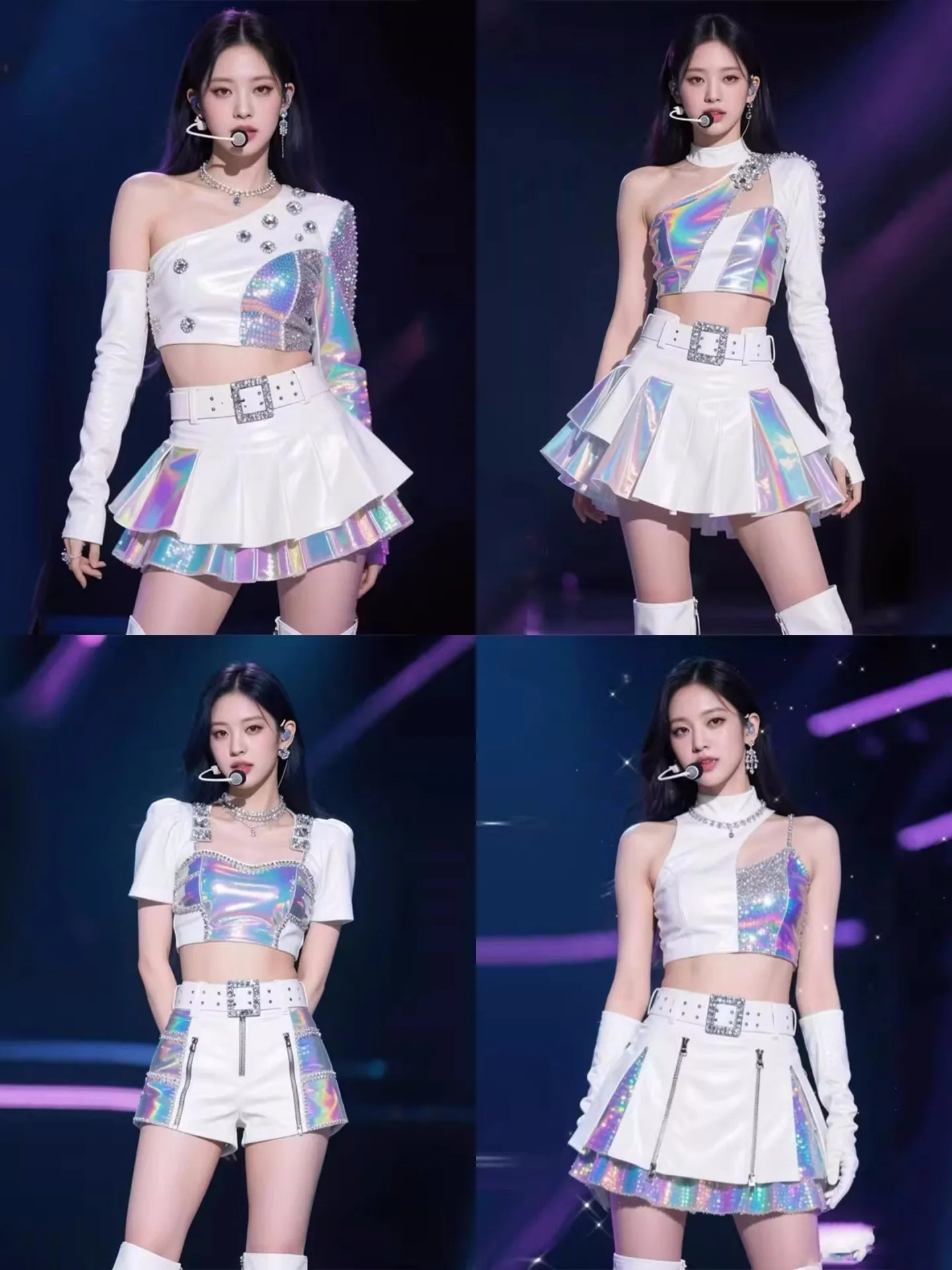 Gogo Ladies Jazz Dance Stage Performance Suit Spliced White Ensemble with times Parallel Performance Costume for Female Groups
Gogo Ladies Jazz Dance Stage Performance Suit Spliced White Ensemble with times Parallel Performance Costume for Female Groups