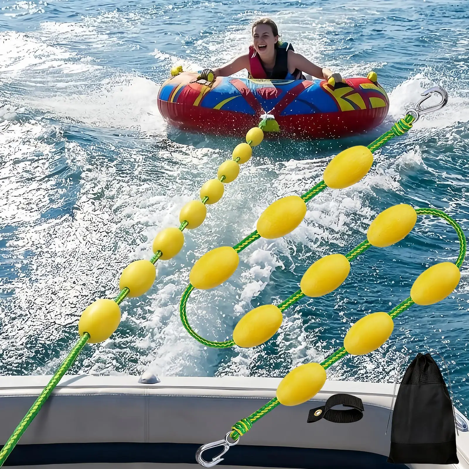Boat Tow Rope With Floats Heavy Duty Floating Lines 60FT Boat Tow Rope For Tubing For Water Sports Kayak Wakeboarding Fishing
Boat Tow Rope With Floats Heavy Duty Floating Lines 60FT Boat Tow Rope For Tubing For Water Sports Kayak Wakeboarding Fishing