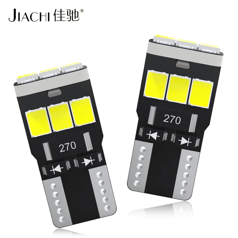 Jiachi 2pcs LED T10 W5W 194 501 LED Canbus No Error Car Interior Light T10 9 SMD 2835 Chip Pure White Instrument Light Bulb Lamp
Jiachi 2pcs LED T10 W5W 194 501 LED Canbus No Error Car Interior Light T10 9 SMD 2835 Chip Pure White Instrument Light Bulb Lamp