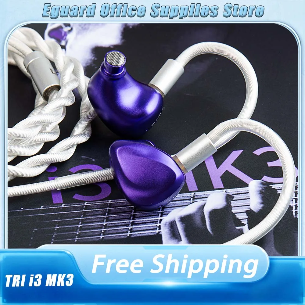 TRI i3 MK3 Earbuds Surround Ear Wired Headphones CNC Dynamic Unit HIFI Music Earphones In-Ear Customized Office Gaming Earphones
TRI i3 MK3 Earbuds Surround Ear Wired Headphones CNC Dynamic Unit HIFI Music Earphones In-Ear Customized Office Gaming Earphones