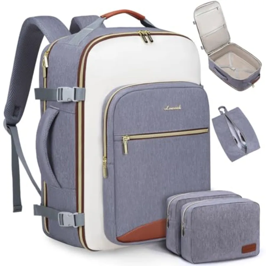 40L Travel Backpack for Women and Men Airline Approved Carry On Luggage with 3 Packing Cubes TSA Overnight Bags Waterproof Pers
40L Travel Backpack for Women and Men Airline Approved Carry On Luggage with 3 Packing Cubes TSA Overnight Bags Waterproof Pers