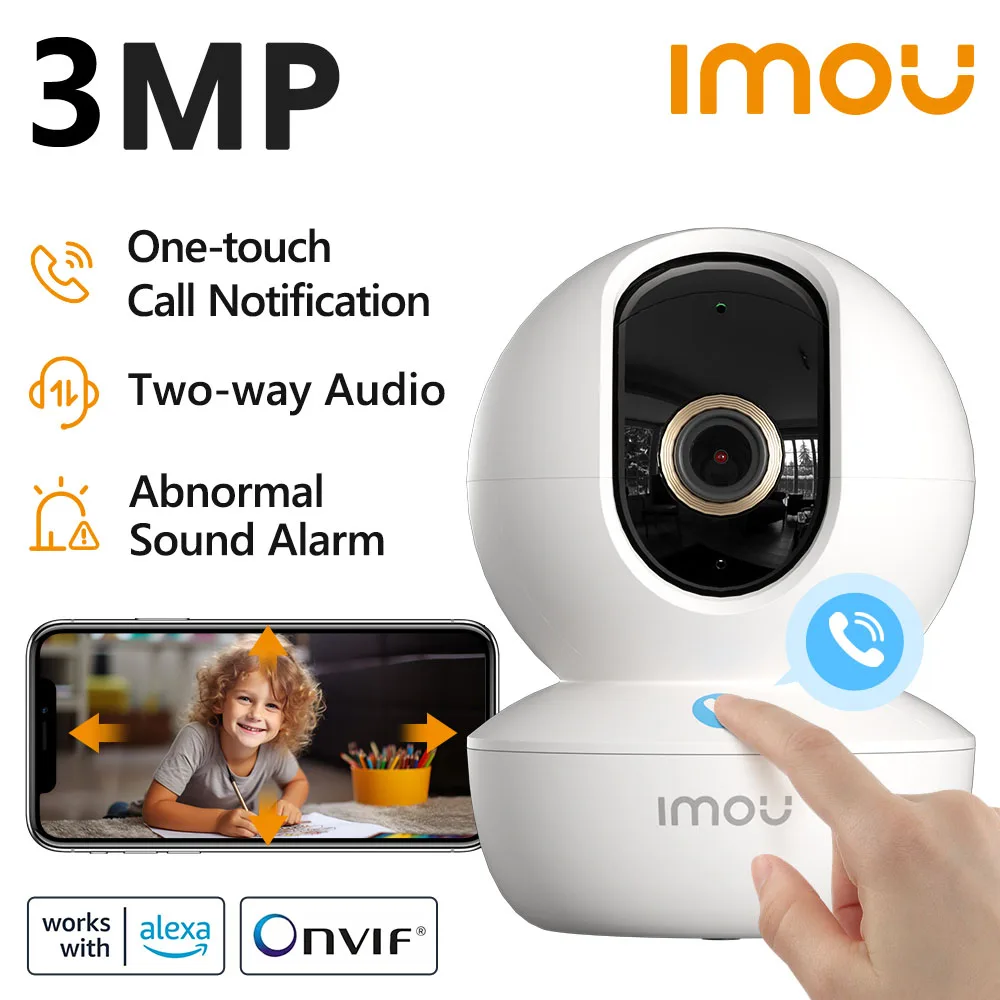 IMOU Ranger RC 3MP One-touch Call Baby Montior Two Way Talk Security IP Camera Video Surveillance
IMOU Ranger RC 3MP One-touch Call Baby Montior Two Way Talk Security IP Camera Video Surveillance