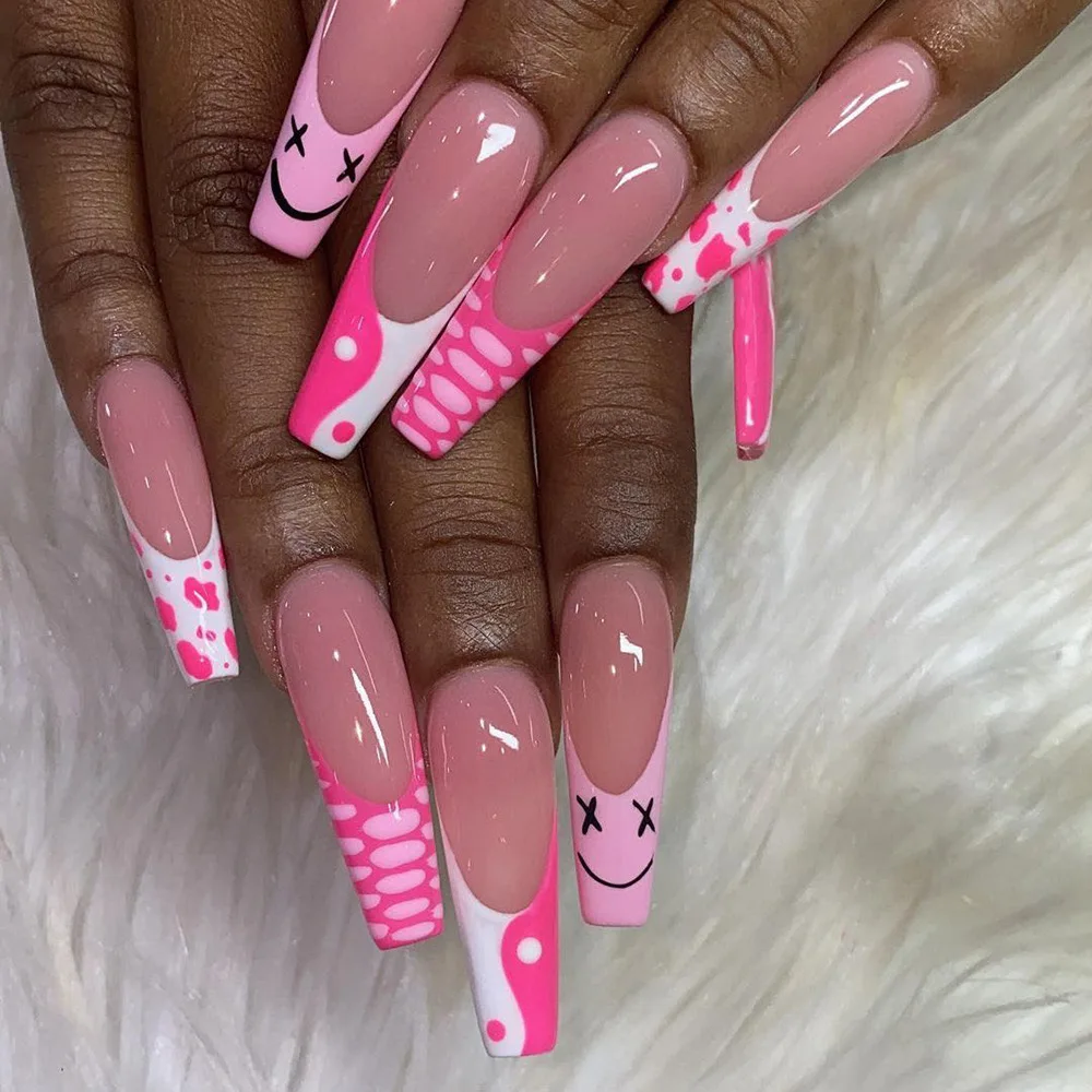 2026 New Minimalist Y2K Sweet and Cool Berry Pink Graffiti Wearable Nail Art, Extra Long Ballet Style for Brightening Skin
2026 New Minimalist Y2K Sweet and Cool Berry Pink Graffiti Wearable Nail Art, Extra Long Ballet Style for Brightening Skin