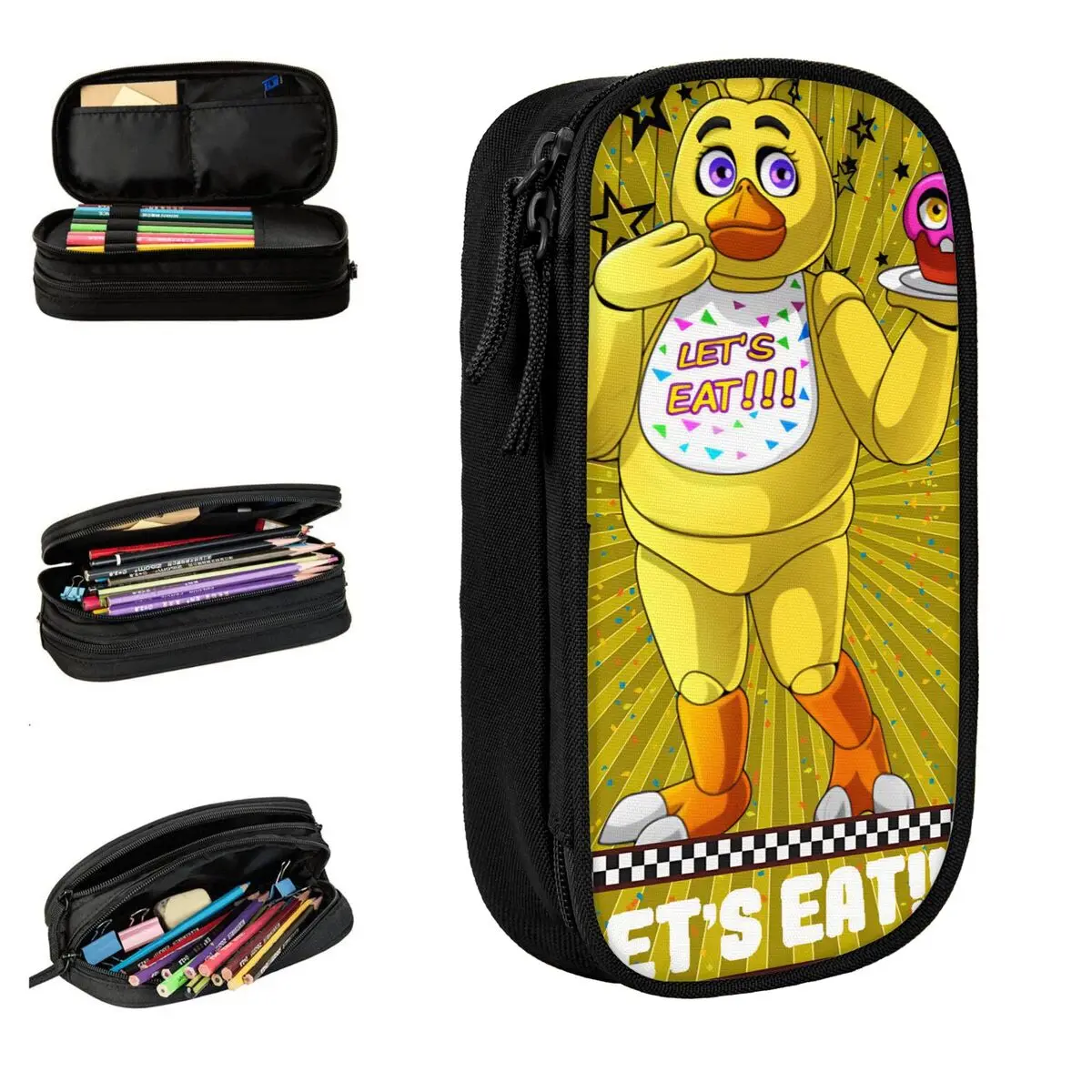 Пенал FNAF At Freddys, забавные сумки-карандаши для студентов, большая вместимость, школьные косметические пеналы
Пенал FNAF At Freddys, забавные сумки-карандаши для студентов, большая вместимость, школьные косметические пеналы