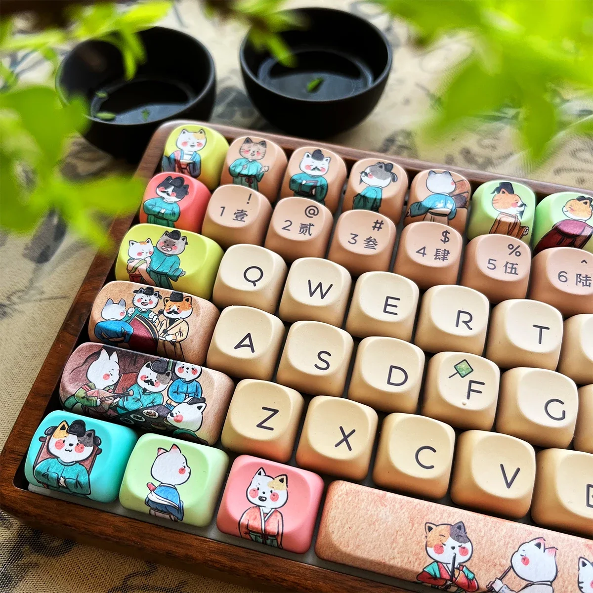 Cat Xizai Night Banquet/Cute Guofeng Mechanical Keyboard Personalized Creative Keycap PBT Five-sided MDA Original KCA
Cat Xizai Night Banquet/Cute Guofeng Mechanical Keyboard Personalized Creative Keycap PBT Five-sided MDA Original KCA