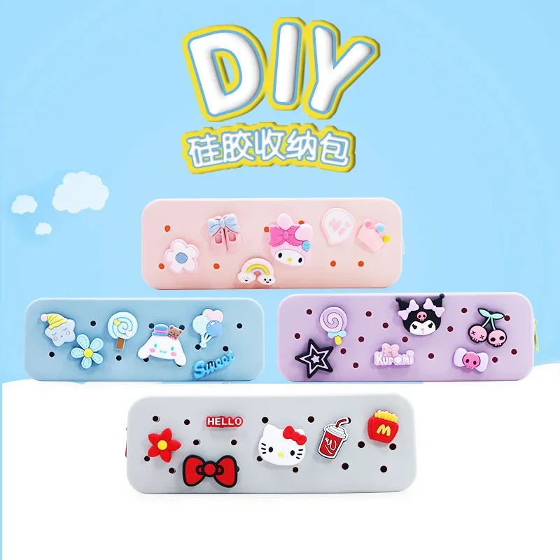 Sanrio Pencil Case Kawaii Cartoon Cute My Melody Kuromi Student Large Capacity Zips Pu Material Pen Ruler Stationery Storage Toy
Sanrio Pencil Case Kawaii Cartoon Cute My Melody Kuromi Student Large Capacity Zips Pu Material Pen Ruler Stationery Storage Toy