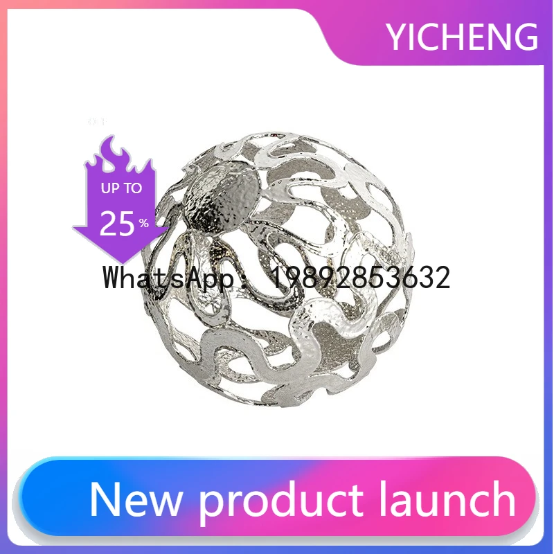 A2 Hollow Metal Ball Wave-shaped Silver Ball Sphere Silver Circle Metal Handicrafts Figurine Home Decoration Accessories
A2 Hollow Metal Ball Wave-shaped Silver Ball Sphere Silver Circle Metal Handicrafts Figurine Home Decoration Accessories