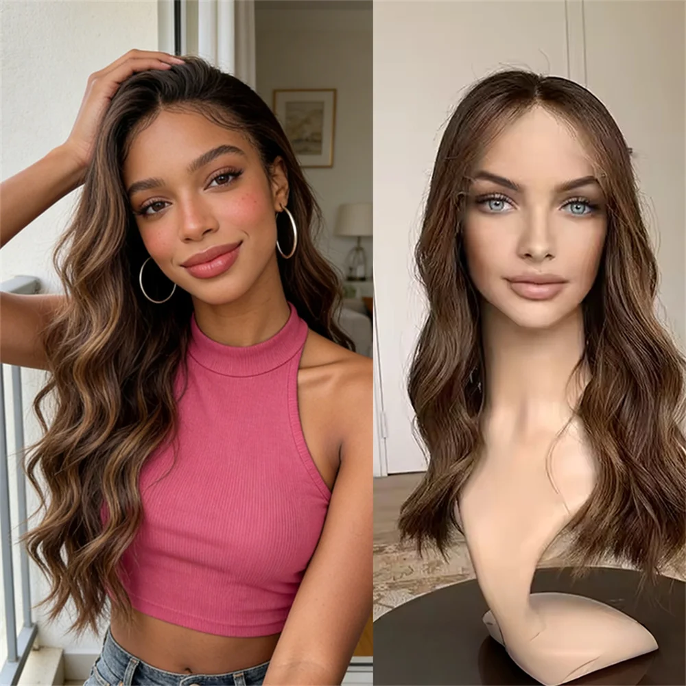 Long Loose Wave Synthetic Wig 13x4 Lace Front Wig Premium Fibre 5% Human Hair Chocolate Brown Brunette HD Lace Wig Daily Wear&Go
Long Loose Wave Synthetic Wig 13x4 Lace Front Wig Premium Fibre 5% Human Hair Chocolate Brown Brunette HD Lace Wig Daily Wear&Go
