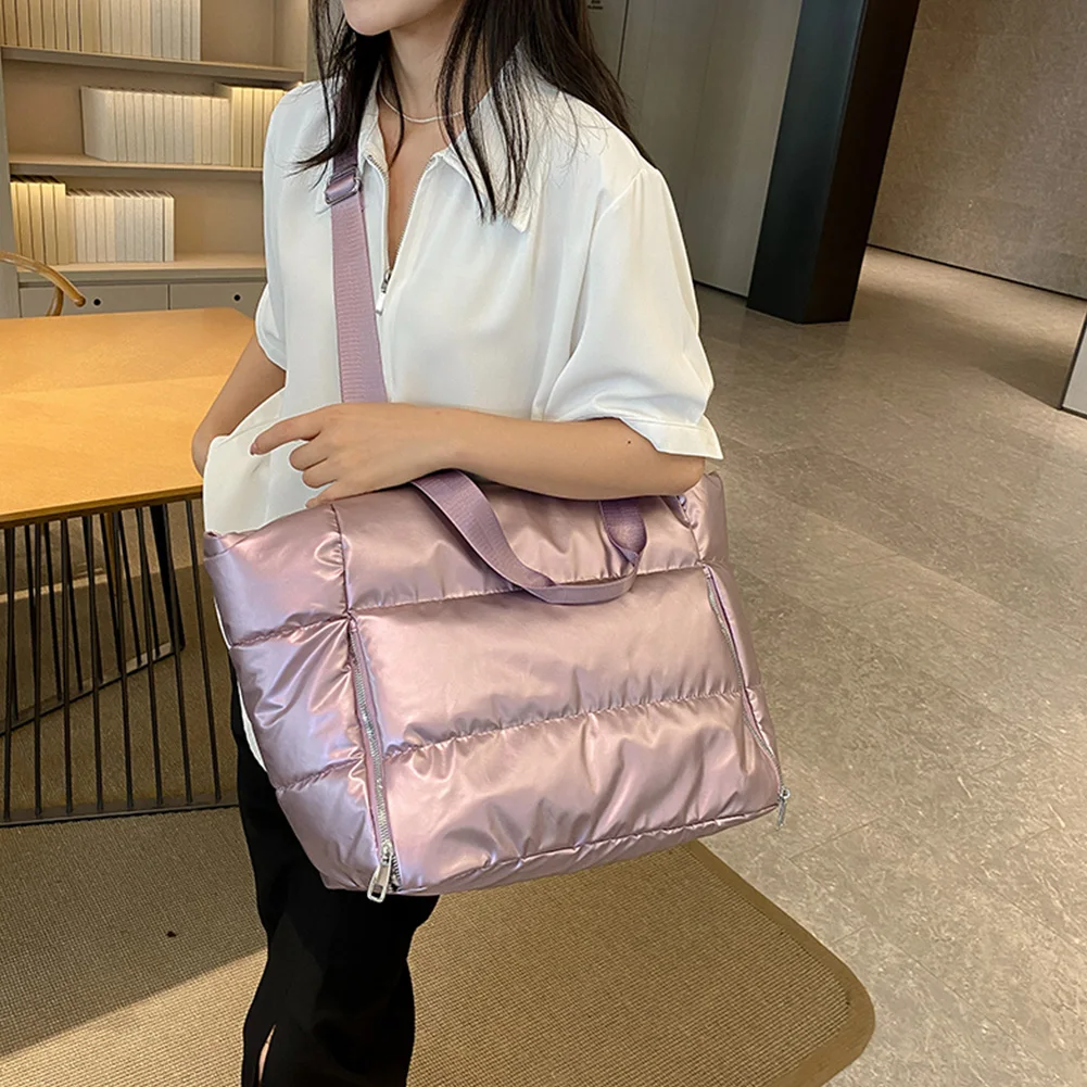 Puffer Tote Bag for Women Large Capacity Shoulder Bag Nylon Puffy Tote Bag Satchel Purse for Work Travel Gym
Puffer Tote Bag for Women Large Capacity Shoulder Bag Nylon Puffy Tote Bag Satchel Purse for Work Travel Gym