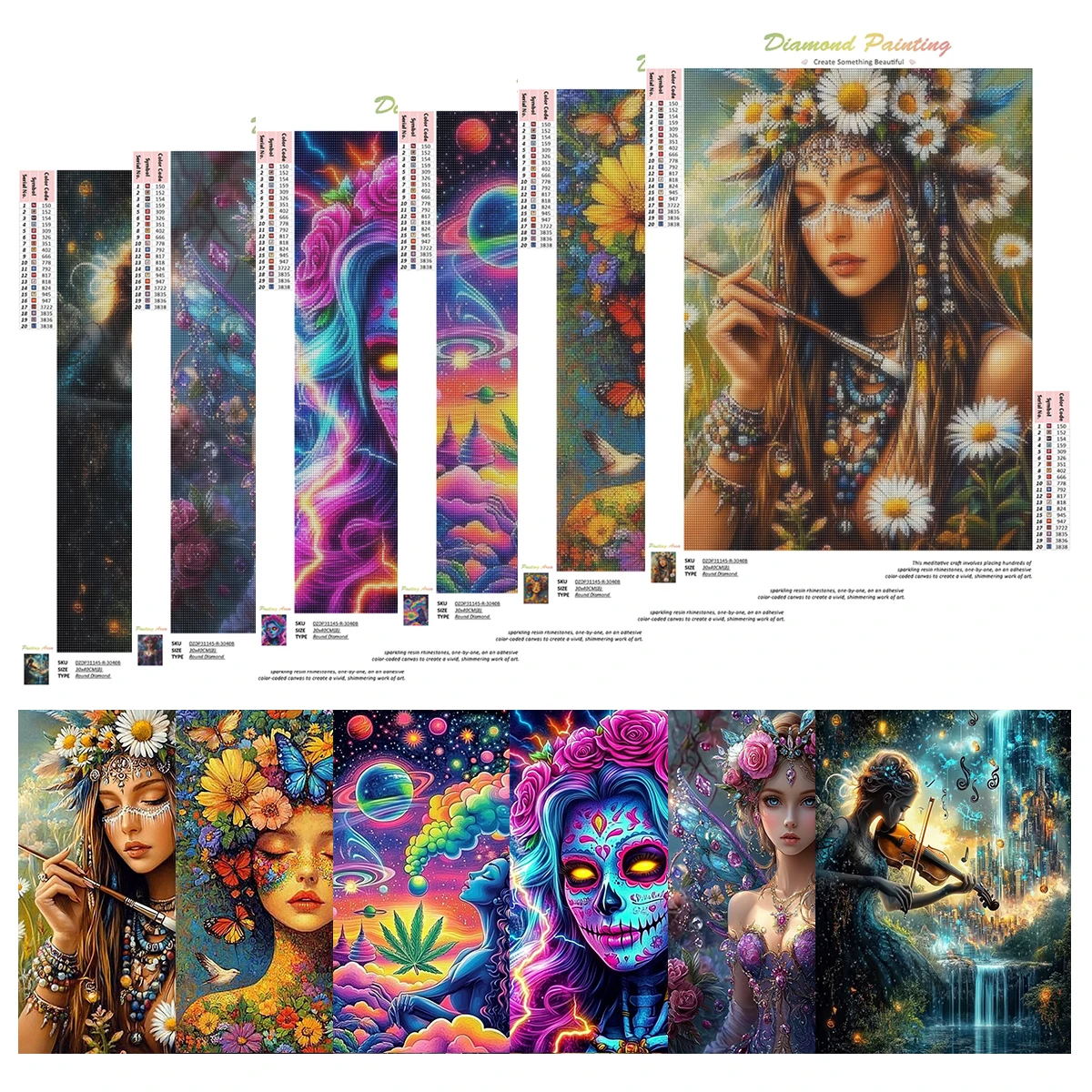PhotoCustom 6pcs 5d Diy Набор алмазной живописи Красивая женщина Картина Алмазная вышивка Картина Горный хрусталь Домашний деко
PhotoCustom 6pcs 5d Diy Набор алмазной живописи Красивая женщина Картина Алмазная вышивка Картина Горный хрусталь Домашний деко