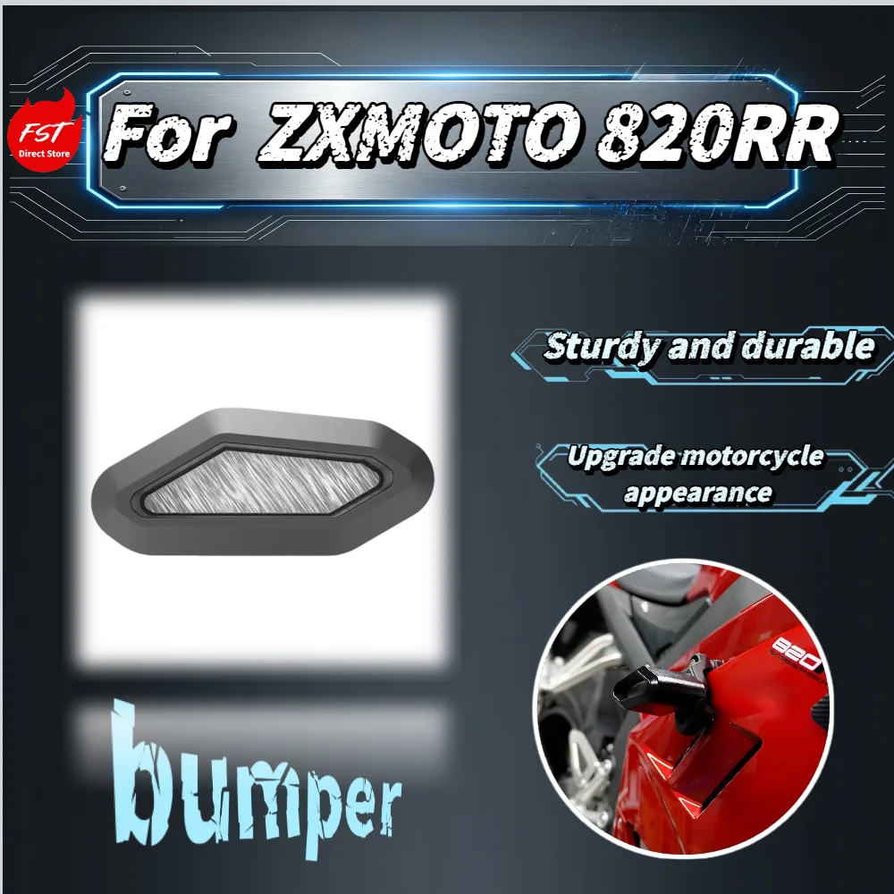 For ZXMOTO 820RR High Strength Racing Bar Wear Resistant Shock Absorbing Anti-fall Protector Fittings
