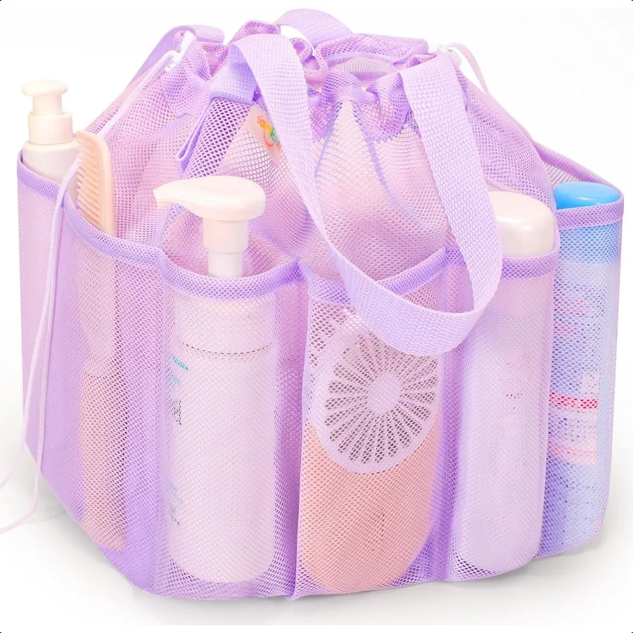 Mesh Shower Caddy Portable with Drawstring Dorm Room Essentials for College Students Girl and Boy Larger Shower Bag for Camping
Mesh Shower Caddy Portable with Drawstring Dorm Room Essentials for College Students Girl and Boy Larger Shower Bag for Camping